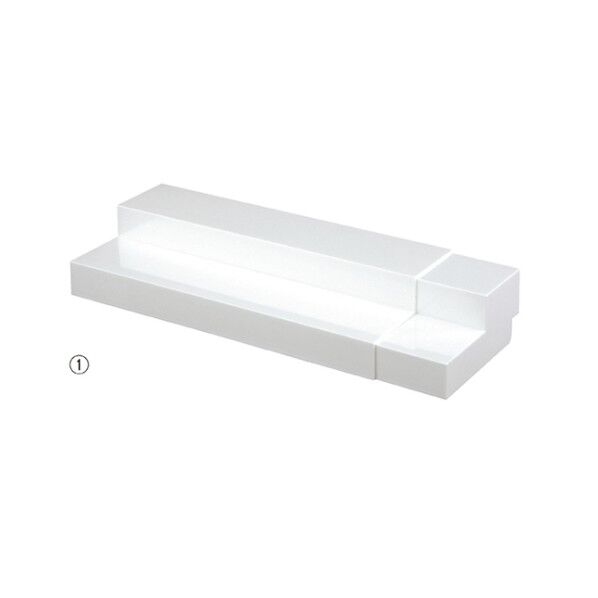 スライド式ディスプレイ 3段 61-169-17-2 白 61-7224-48 1点