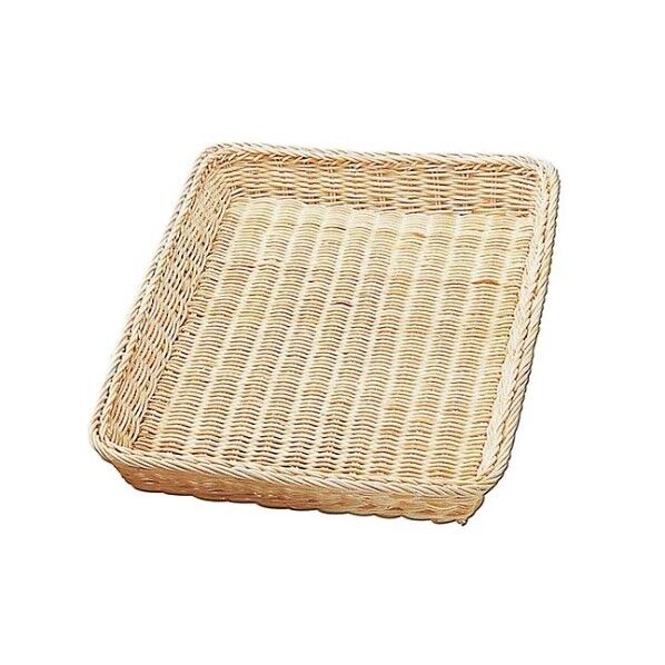 安心コート 籐製 パンカゴ Y-1-N 295×420×30 8523700 61-7932-64 1点