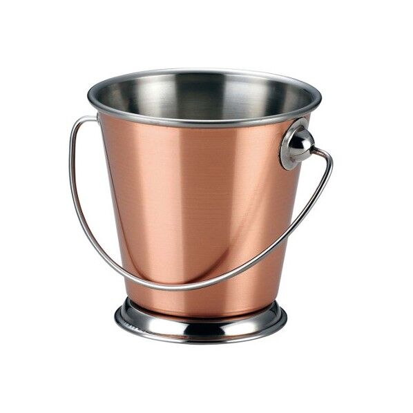 KM ミニ ステンレス バケツ 12cm 銅メッキ BKT12C(つる付) 8491280 63-7157-45 1点