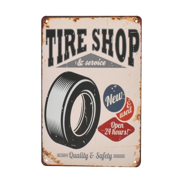  AP ガレージサインボード TIRE SHOP 2032000006926 1個