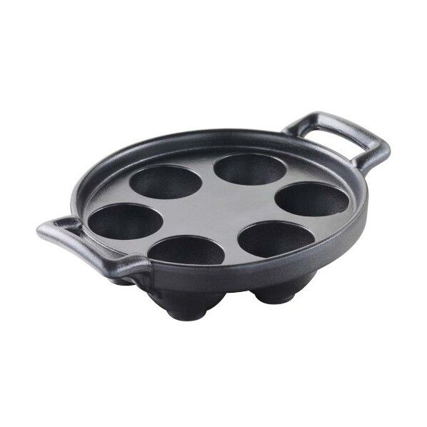 レヴォル ベルキュイジーヌ エスカルゴプレート 6個取 642096 7472220 ブラック 63-7111-68 1点