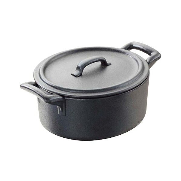 レヴォル ベルキュイジーヌ オーバルココット蓋付 ブラック 642111 7472030 63-7111-62 1点