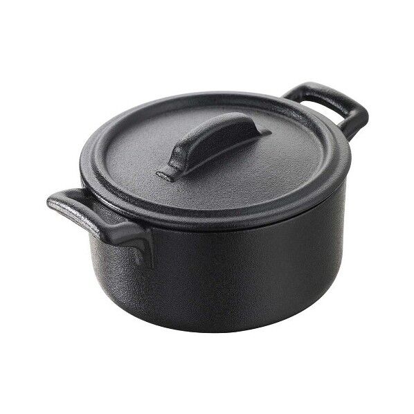 レヴォル ベルキュイジーヌ ミニココット蓋付 ブラック 641637 7472020 63-7111-61 1点