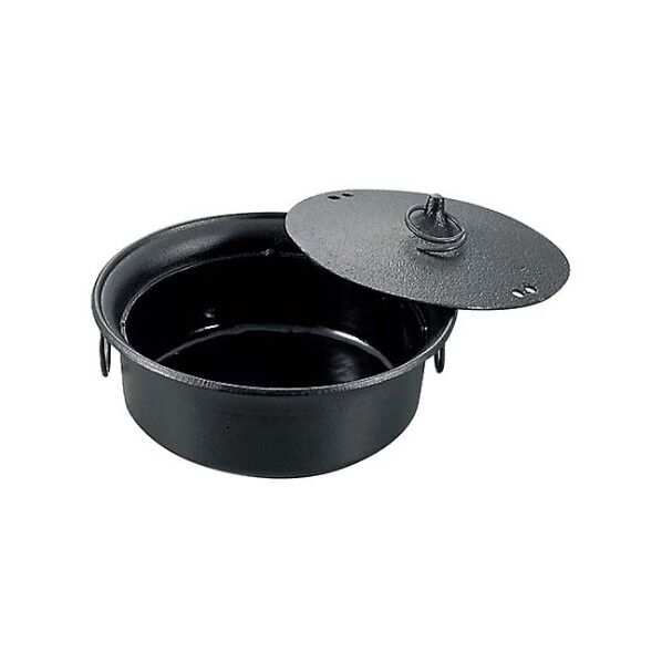 五進 鉄 しゃぶしゃぶ鍋 25cm 内面ホーロー加工(G-50) 7313300 61-7983-33 1点