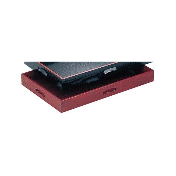 木製 四方手かけ付 脇取盆 7-309-16 719900 ケヤキ 61-6812-49 1点