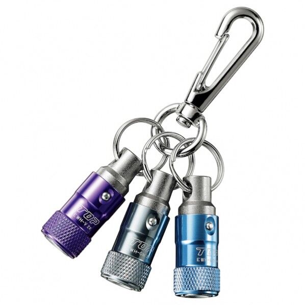 トップ工業 携帯用ワンタッチ式ソケットホルダー3色セット マリンブルー、バイオレット、ガンメタリック EWH-MBVGMN 1個...