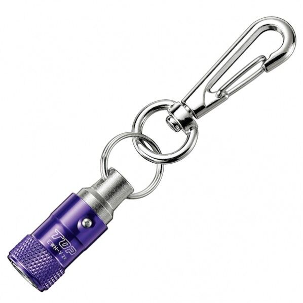 トップ工業 携帯用ワンタッチ式ソケットホルダー(ナスカン付) バイオレット EWH-VN 1個