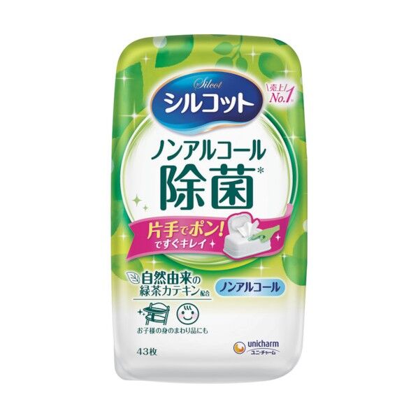 シルコットノンアルコール除菌ウェットティッシュ 本体 459469 43枚