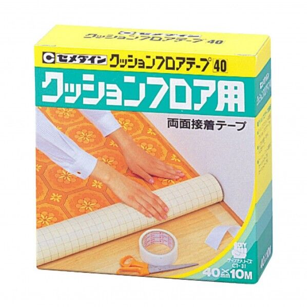 セメダイン フロアーテープ 40mm×10m 透明 TP-143...