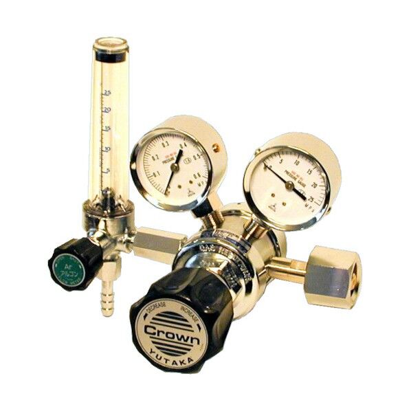 ※法人専用品※ユタカ 流量計付二段式圧力調整器 FR-2S-P 窒素用 FR-2S-P 0.6MPA  N2-25L/MIN 1点