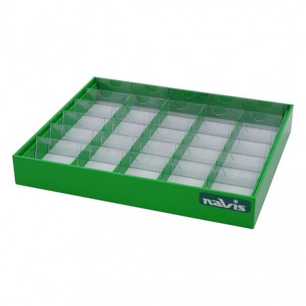 散薬用トレー 30人用 グリーン 0-1032-01 1