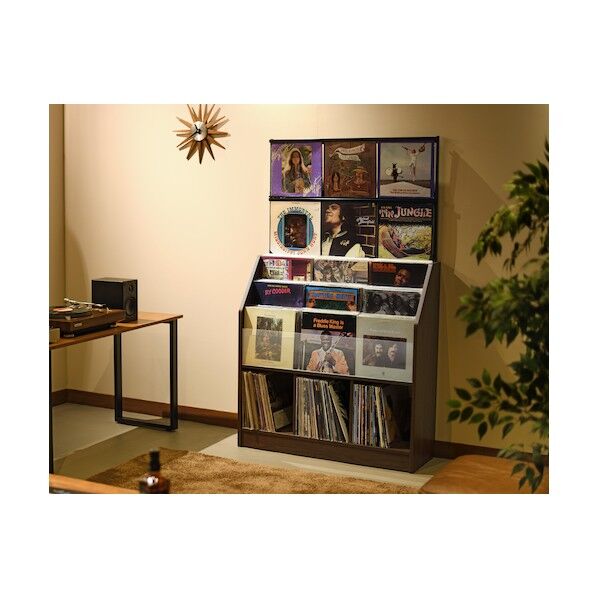  レコード収納 レコードディスプレイラック RCS1030D 1点...