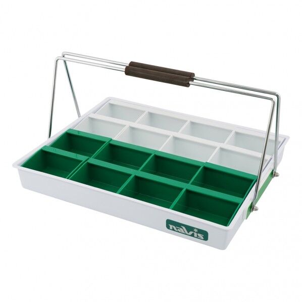 散薬用トレー 16人用 緑・白 (NSケースタイプ) 0-4556-01 1