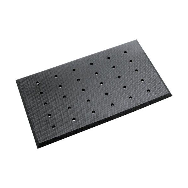 耐油クッションマットFW(穴あきタイプ) 450×750mm 黒 MR-939-745-0 1枚...