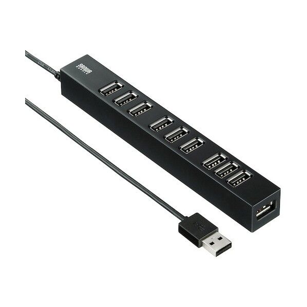  USB2．0ハブ（10ポート） USB-2H1001BKN 1個