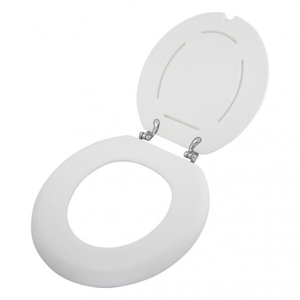 デラックスアルミ製便器椅子用 交換用便座 0-663-12 1