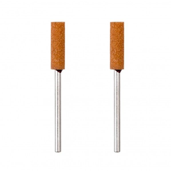 軸付き砥石WA(棒) 2本 形状:棒型φ5.1mm×17mmシャフト径:φ2.35mm 26660 2本
