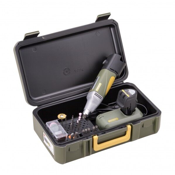 マイクロ・グラインダーIBS 本体サイズ: ●長さ 270mm(バッテリー含む) ●太さ 48×48mm パッケージサイズ;縦200×横330×奥行115mm No25800 1セット