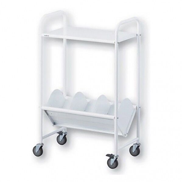 カルテワゴン 筆記台付 603×352×980mm 0-9926-01 1