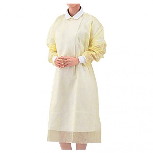 プロシェア アイソレーションガウン(袖付) イエロー