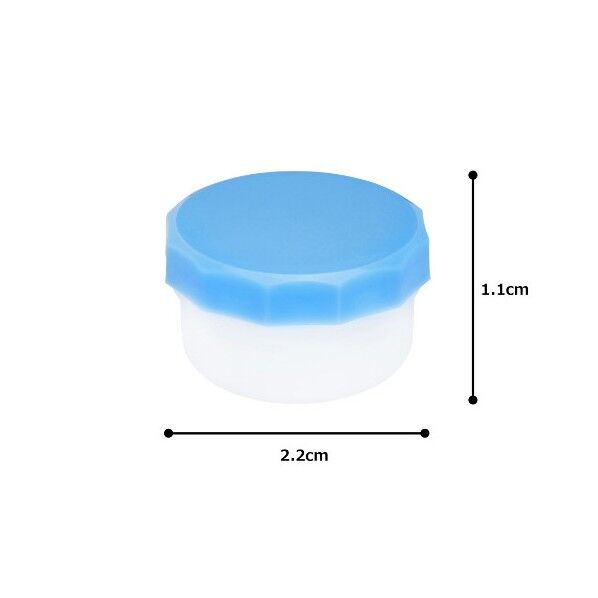 アズワン プラ軟こう壺(深型)5.5mL 青 0-8173-01 100個
