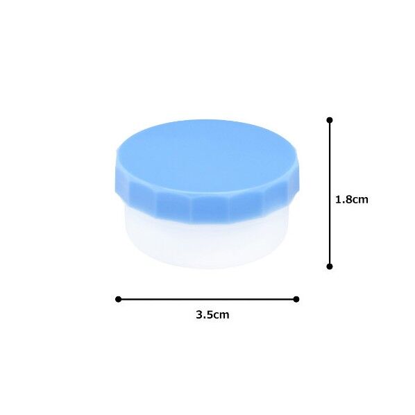 アズワン プラ軟こう壺(深型)11mL 青 0-8173-02 100個