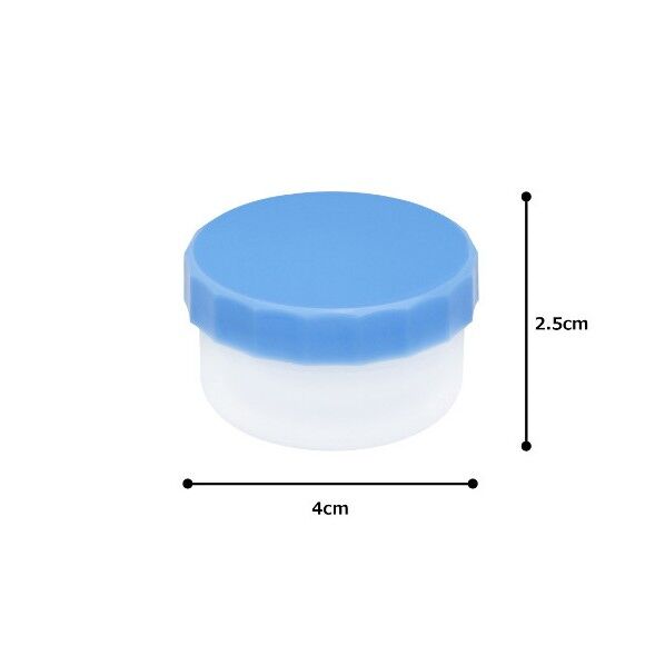 アズワン プラ軟こう壺(深型)22mL 青 0-8173-03 100個