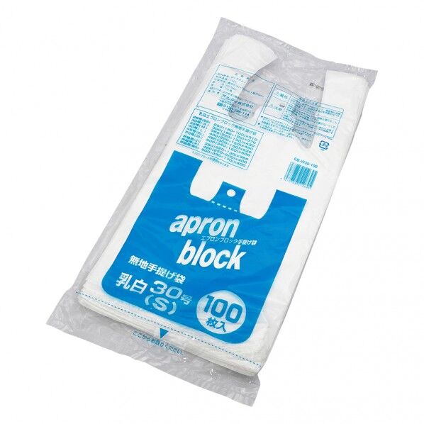 ポリエチレン手提げ袋 370×180×0.015mm 0-9643-02 100枚