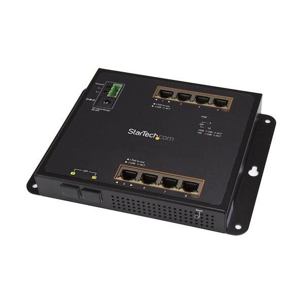  イーサネットスイッチ/8ポート/2x SFPスロット/ギガビット対応/マネージド/ DINレール取付可 IES101GP2SFW 1個...
