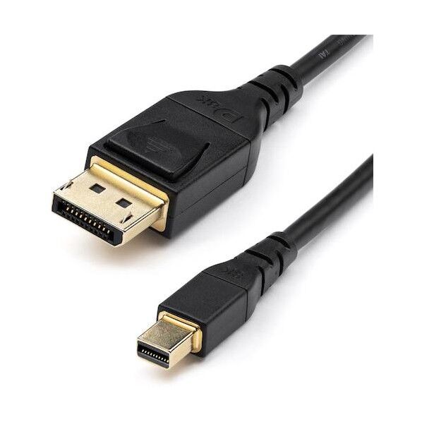  ディスプレイ変換ケーブル/Mini DisplayPort - DisplayPort 1.4/1m/8K/ブラック DP14MDPMM1MB 1本...