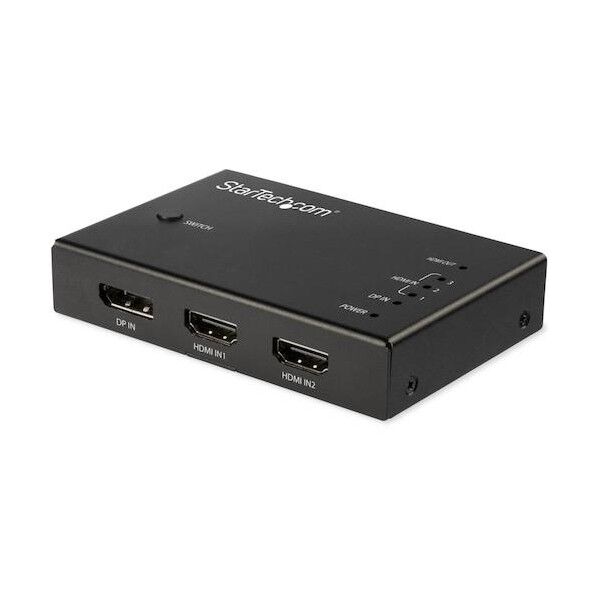 HDMIディスプレイ切替機/4入力1出力/4K60Hz/自動切替機能/3x HDMI/1x DisplayPort VS421HDDP 1個...
