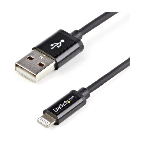 Lightningケーブル/USB-A/1m/480Mbps/Apple MFi認証/ブラック/iPhone 充電 対応 USBLT1MB 1本
