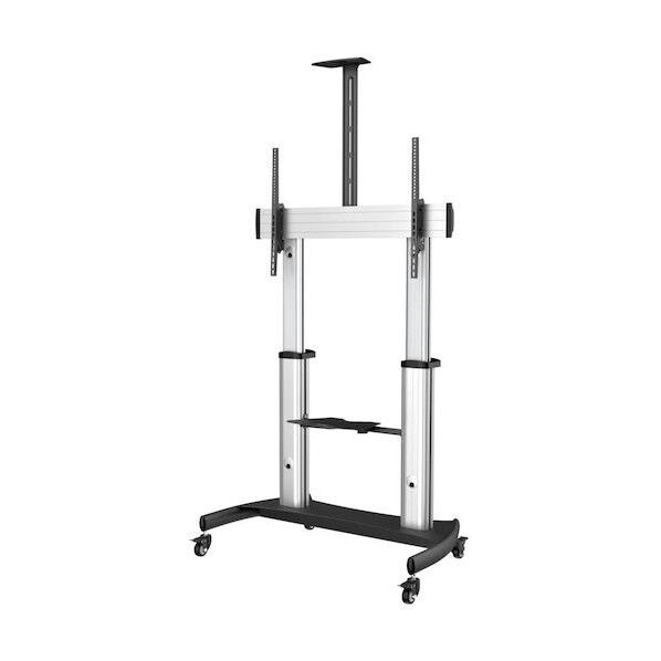 テレビスタンド/移動式/60 - 100インチ/VESA/耐荷重100kg/棚板付/キャスター付/壁寄TVスタンド STNDMTV100 1台...