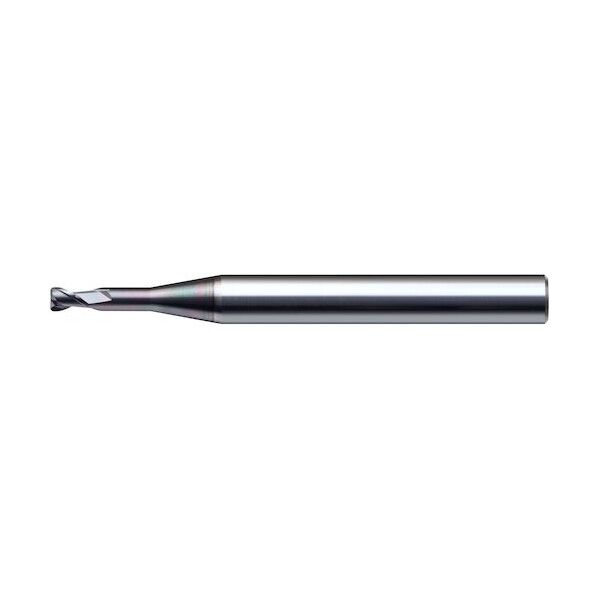 DLCCOAT2枚刃銅電極加工用ロングネックラジアス 外径2×コーナ半径R0.1×有効長12×刃長2 DLCLRS2020-01-120 1点...