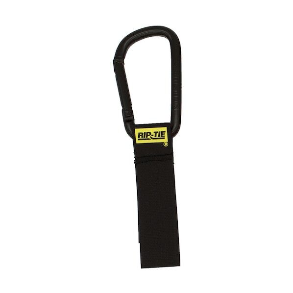 RIP-TIE ケーブルキャリアー(カラビナ8cm.黒) 25.4mmX152.4mm 10本入 黒 黒 J-B6-C10-BK 10本