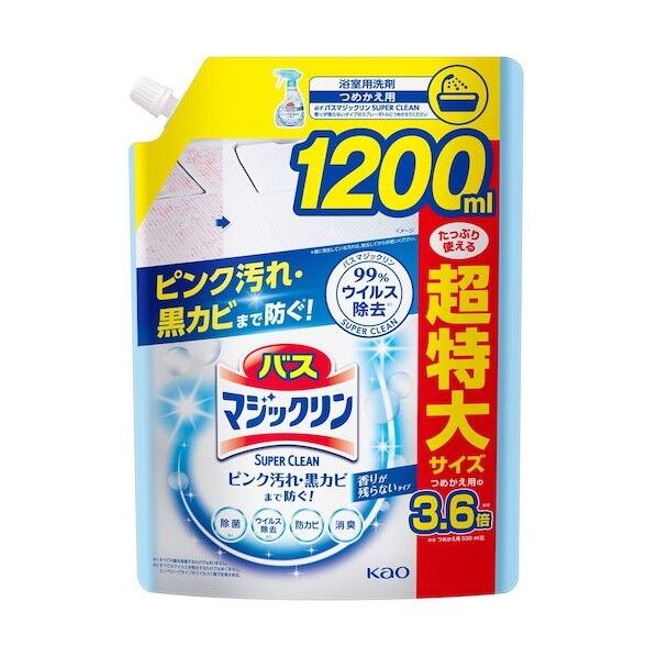 バスマジックリンSC香りが残らない つめかえ用1200ml 415042 1個x6個