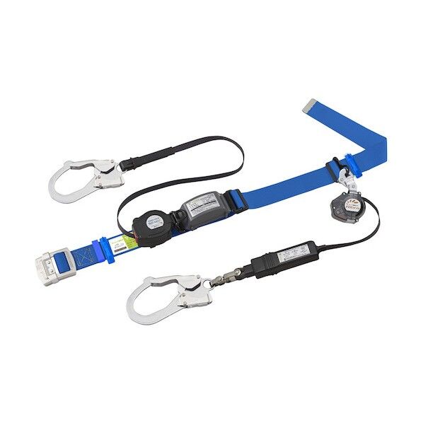 胴ベルト型ロック付き巻取式 ダブル REELOCK S2NEO + Ribraライト スカイブルー SLN505-LW-SB 1本