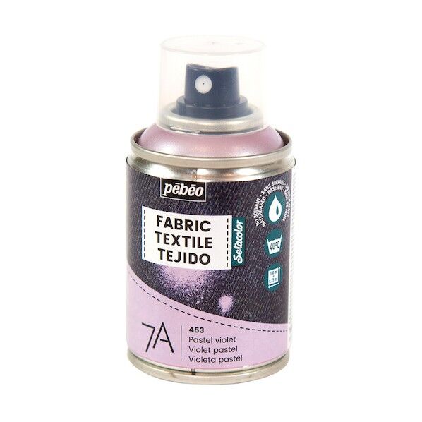  布用水性アクリルスプレー セタスプレー 100ml パステルバイオレット 805453 1点