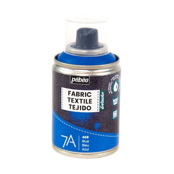  布用水性アクリルスプレー セタスプレー 100ml ブルー 805408 1点
