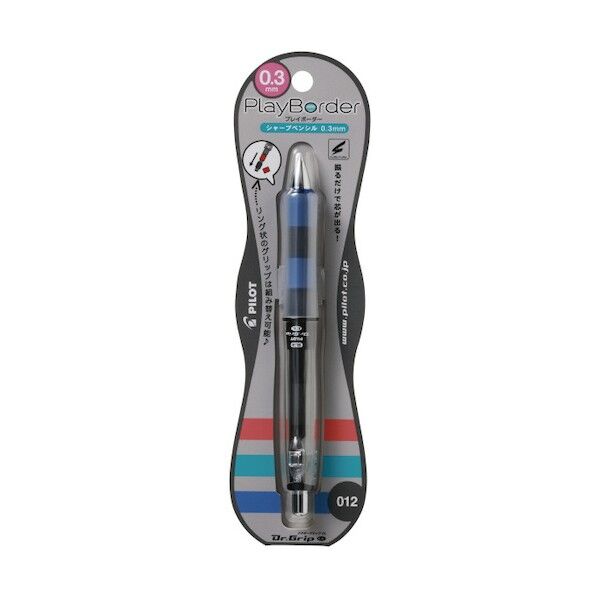 パイロットコーポレーション シャープペンシル ドクターグリップCL プレイボーダー プレイボーダーブラック・ブルー HDGCL50R3PBL 1本...