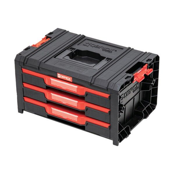 PATROL社 モバイルツールボックス QBRICK PRO 引き出しタイプ（3段） 4.5×3L ブラック SKRQPROD3B2CZAPG003 1個