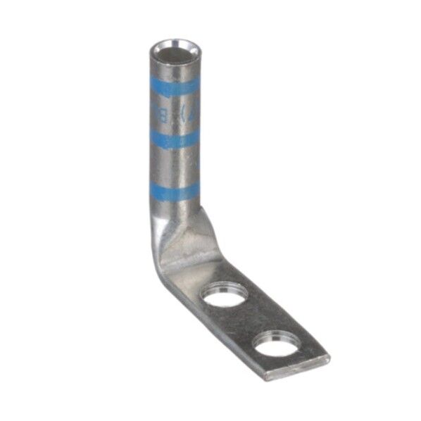 銅製圧縮端子 2穴 電線サイズ AWG6 取付穴サイズ 69mm 取付穴間隔 160mm バレル角度 90度 LCC6-14AF-L LCC6-14AF-L 50個