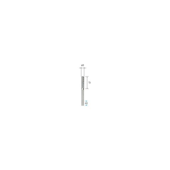 ナカニシ クロスチップブレーカ超硬カッター 円筒型 φ3×13×軸3   25143...
