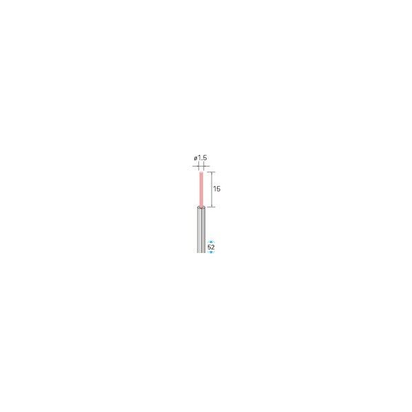 セラミックファイバーブラシ エンド型 φ1.5×15×軸3 仕上用