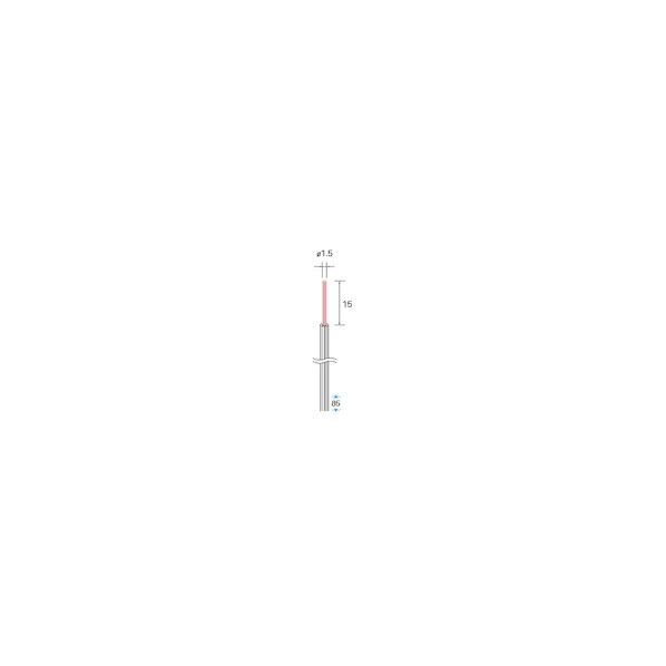 セラミックファイバーブラシ ロング エンド型 φ1.5×15×軸3 仕上用