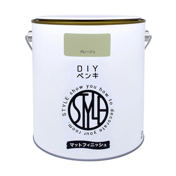  DIYペンキ マットフィシュ グレージュ 2kg 4976124887543 1点