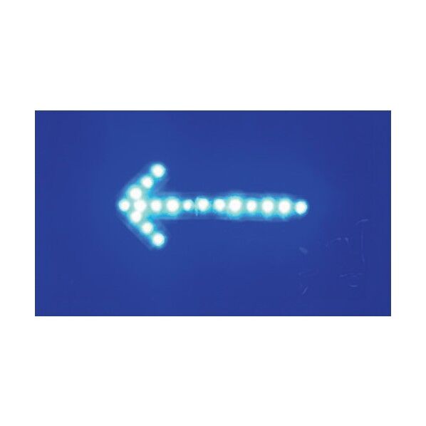 LEDマグネット付シート矢印板 青LED/流動タイプ 8202012 1点