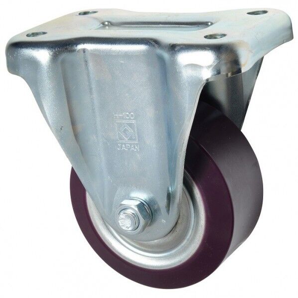 東正車輌 ゴールドキャスター 重荷重 固定キャスター 100φ ウレタン車 HK-100UB 1個