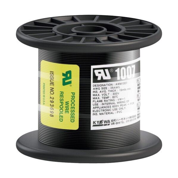 UL耐熱ビニル絶縁電線 UL1007 AWG28 100M