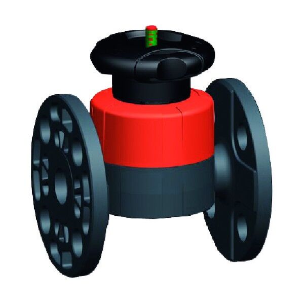  手動ダイヤフラムバルブ PVC/EPDM F式 80A 161317824 1点